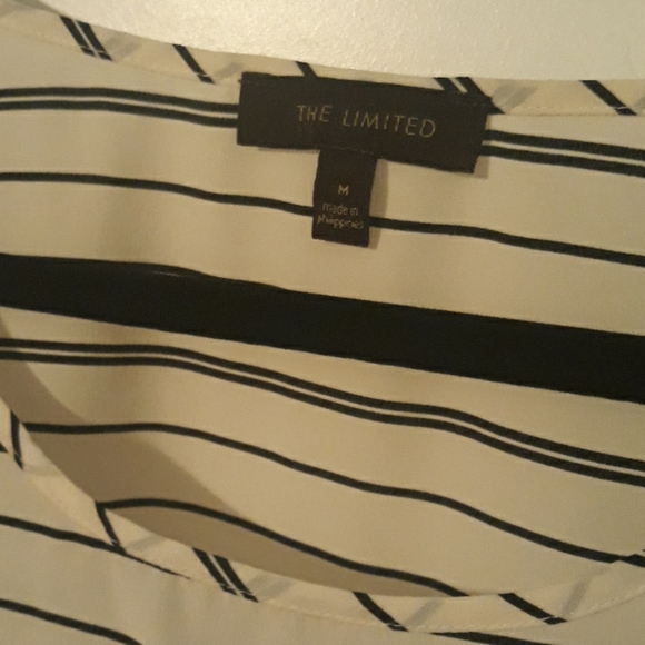 Black/Cream The Limited silk top - Picture 2 of 3